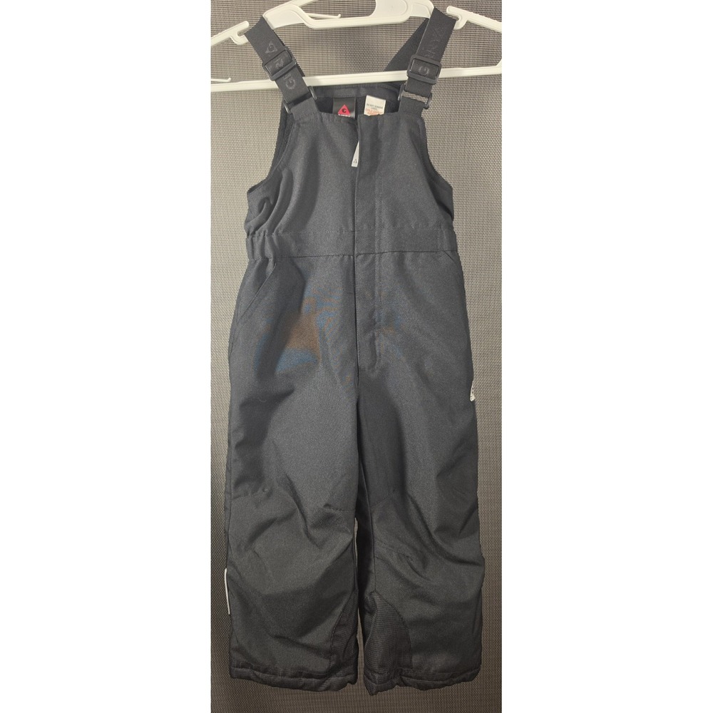 Gerry Toddler Snow Bib Overalls 4T Black Insulated Ski Snow Pants Adjustable